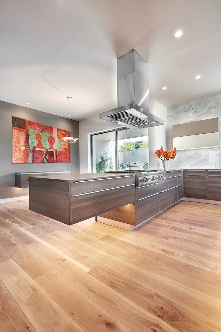 Modern new construction home, European cabinetry, kitchen