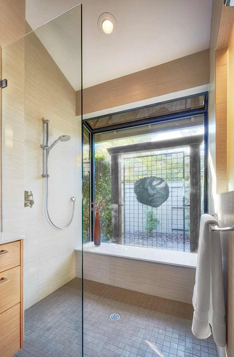 Primary bath remodel, frameless glass shower