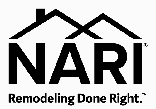 NARI logo with a house roof graphic, and the slogan 'Remodeling Done Right.'